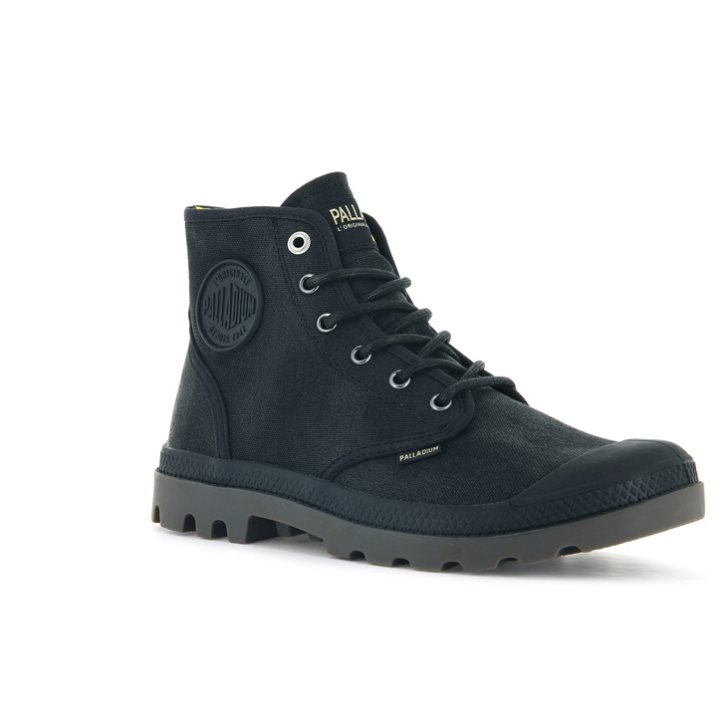 Bottes Palladium Pampa Hi WAX Femme Noir | FR EGK021D